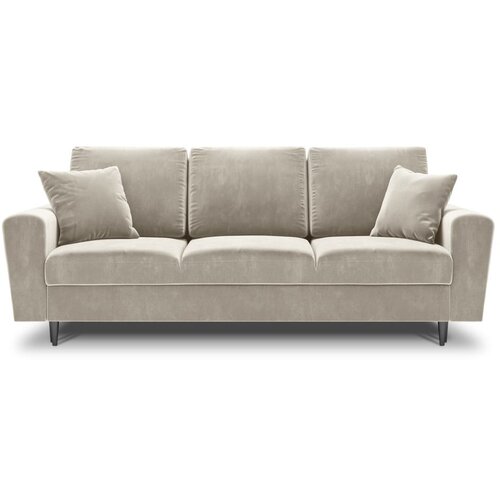 Cosmopolitan Design Bež bar&amp;scaron;unasti sklopiva/s prostorom za odlaganje sofa 235 cm Kyoto &amp;ndash; Slike