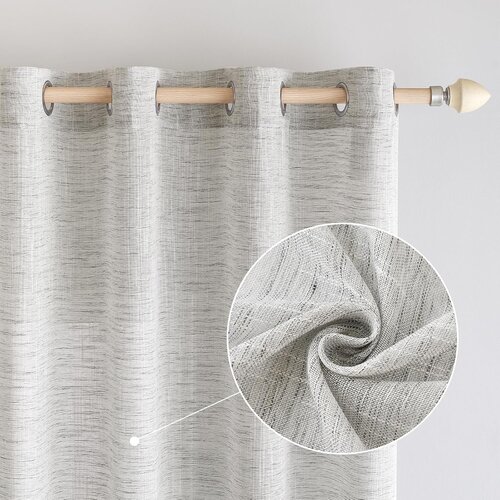 EMEMA 2x 140x225cm Lanene Zavese Slike