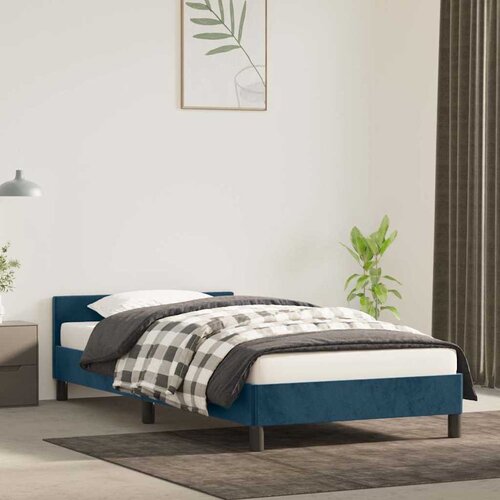  Okvir za krevet bez madraca tamnoplavi 90x190 cm bar&scaron;unasti Cijene