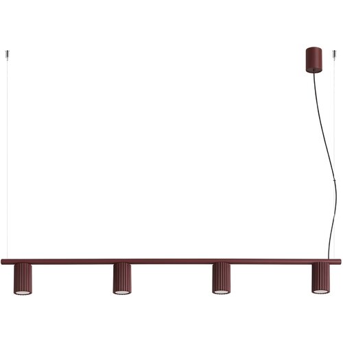 Sollux Lighting Lestenec KARBON 4 burgund, (5000352264) Cene