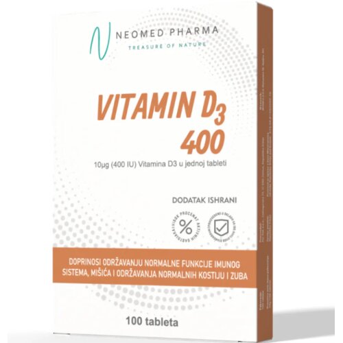 NEOMED Vitamin D3, 400 IU, 100 kapsula Cijene