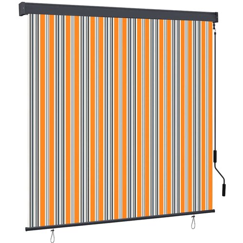 Rolo zavjesa Žuta i plava 180 x 250 cm Tkanina i aluminij Cijene