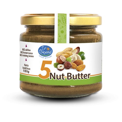 Beyond Biljni puter 5 Nut butter 180g Slike