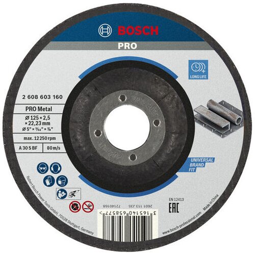 Bosch Lepljena rezna ploča PRO Metal za male ugaone brusilice, otvor 22,23mm, oSa 2608603160 Cene