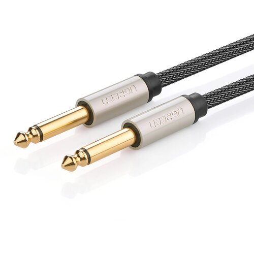 Ugreen AV128 10636 TS Jack Kabel 6,35mm na 6,35mm 1m - Siva, (22072588) Cene