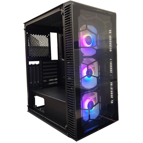 Ig Max Kuci&amp;scaron;te X3805-A06 GIANT GLASS, E-ATX, ventilator RGB 3x 120mm, 3xUSB, audio panel Slike