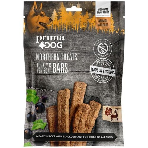 Primadog northern treats bars ćuretina i srnetina 200 g Slike