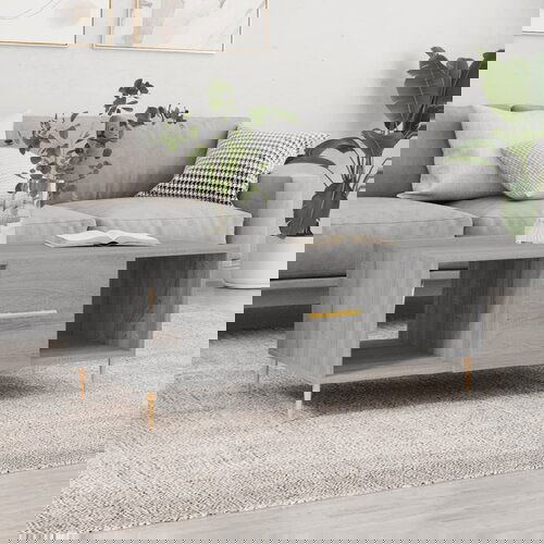 vidaXL Stolić za kavu boja hrasta 102x50x40 cm konstruirano drvo Cijene