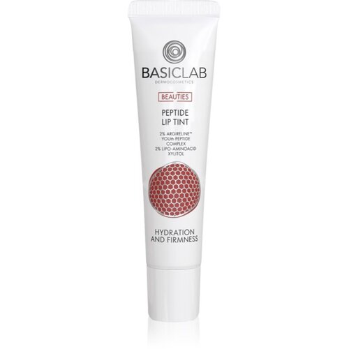 BasicLab Dermocosmetics Beauties balzam za sijoče ustnice s peptidi odtenek 300 Teddy 15 ml Slike