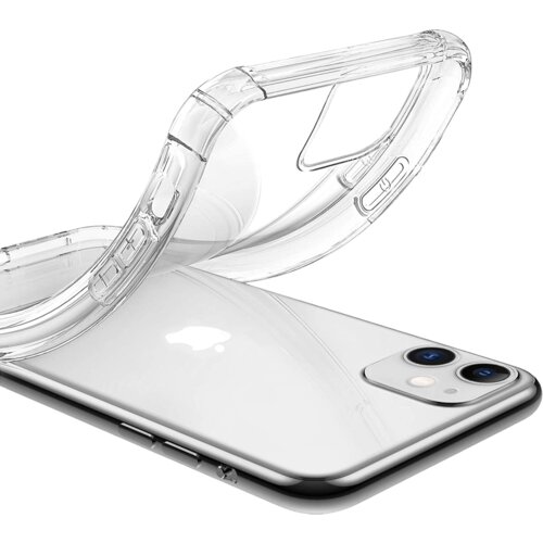 NIKCORP Ovitek za iPhone 11 Pro Max, prozoren silikonski TPU etui, ojačani koti, tanek in trpežen za&amp;scaron;čitni ovitek proti udarcem, (5000139235) Slike