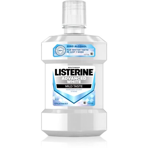 Listerine advanced White Mild Taste Mouthwash vodice za ispiranje usta 1000 ml Cene
