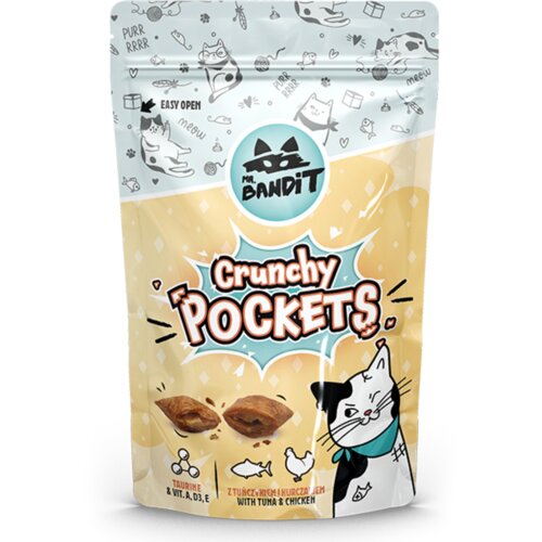 Mr. Bandit poslastica za mačke crunchy pockets, tuna i piletina, 10g Cene