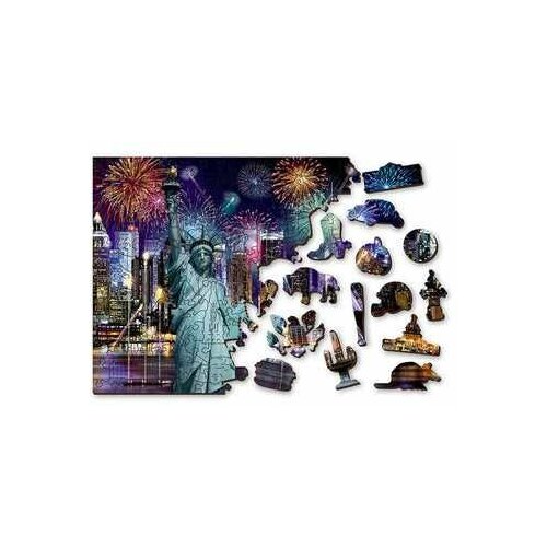 WOODEN CITY Drvene puzzle - Njujork noću M Slike