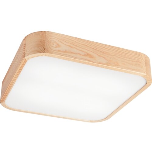  stropna svetiljka natural square 4xE27/15W/230V 45x45 cm borovina Slike