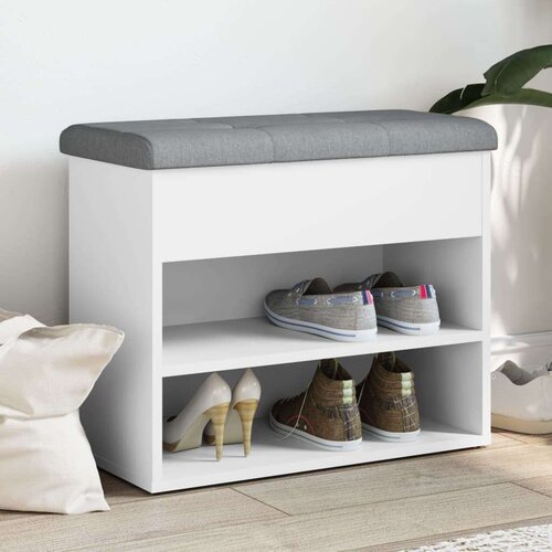  Klupa za cipele bijela 62x32x50 cm od konstruiranog drva Cijene