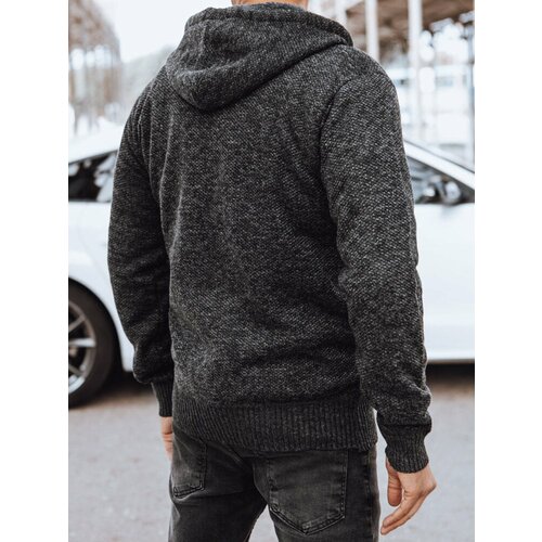 DStreet Men's insulated dark grey sweater Slike