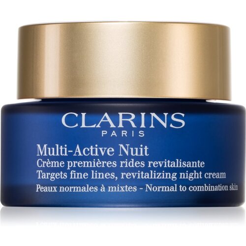 Clarins Multi-Active Night nočna revitalizacijska krema za drobne linije za normalno do me&amp;scaron;ano kožo 50 ml Slike