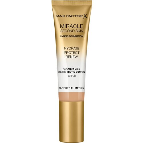 Max Factor Miracle Second Skin SPF20 vlažilni puder 30 ml odtenek 07 Neutral Medium Slike