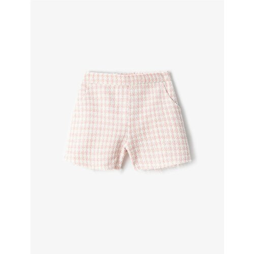 Koton Tweed Shorts with Pockets and Buttoned Cotton Cene