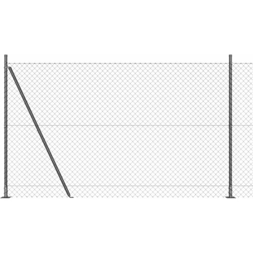  Ograde od lanca s betonskom podlogom 10 x 1,6 m Siva Mreža Slike