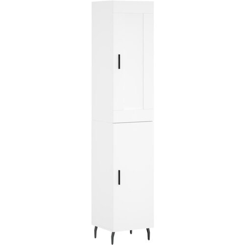 Maison Chic Visoka omara - Komoda - Predalnik bela 34,5x34x180 cm inženirski les, (21720998) Cene