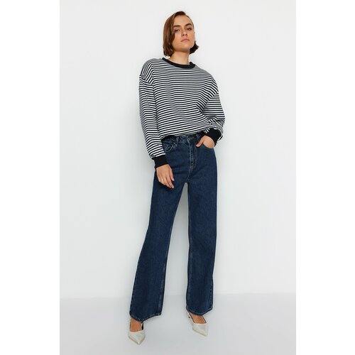 Trendyol Jeans - Dark blue - Wide leg Slike