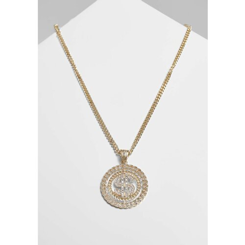 Urban Classics dollar diamond necklace gold Slike