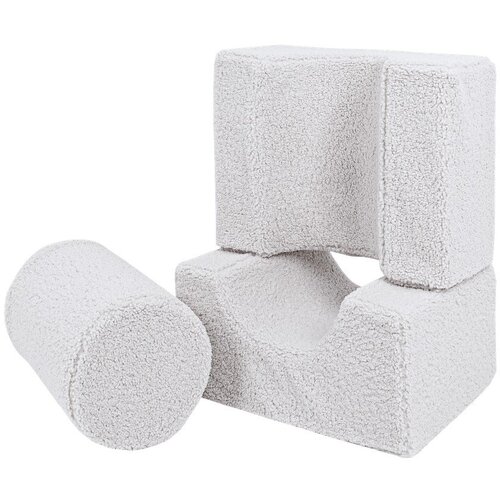 MeowBaby Belo boucl&amp;eacute; otro&amp;scaron;ko igri&amp;scaron;če iz pene 3 ks vi&amp;scaron;ina 30 cm 83x45 cm &amp;ndash; Slike