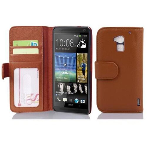Cadorabo Ohi&scaron;je, združljivo z HTC ONE MAX T6 v cognac brown - Za&scaron;čitni ovitek z magnetnim zapiranjem in 3 režami za kartice, (20547819) Cene