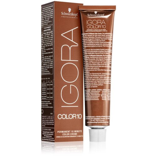 Schwarzkopf Professional IGORA Color 10 permanentna barva za lase odtenek 8-65 Light Blonde Chocolate Gold 60 ml Slike