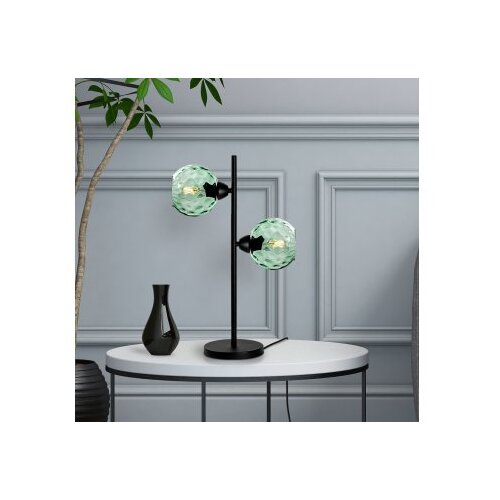 Opviq Stona lampa Benek-15-14555, 36x18x58 cm, IP20, Crno-zelena Cene