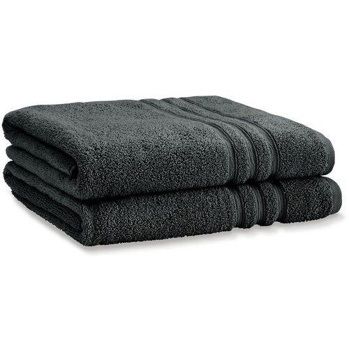 Catherine Lansfield Tamno sivi pamučni ručnici u setu 2 kom od frotira 90x140 cm Zero Twist – Cijene