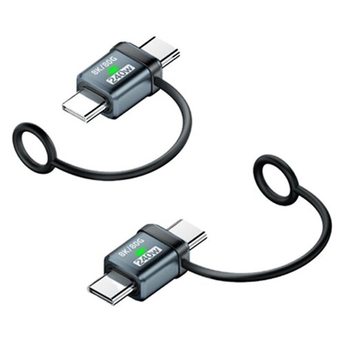 INF 2-Pack Type-C Male to Male Adapter: 240W Polnjenje & 120Gbps Prenos Podatkov Blue, (5000291580) Cene