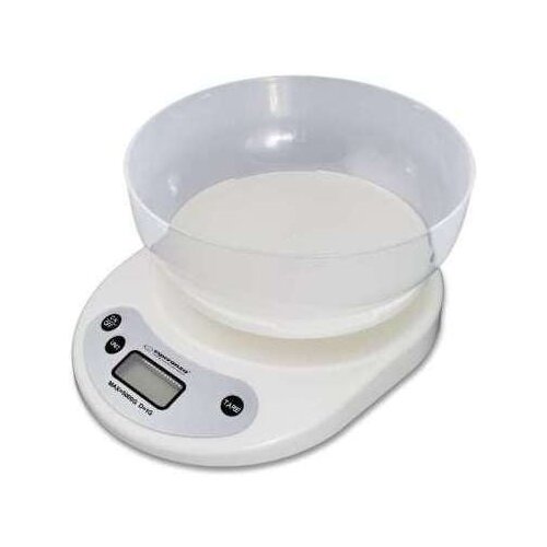 Esperanza EKS007 Kitchen scale with a bowl. White Electronic kitchen scale Cene