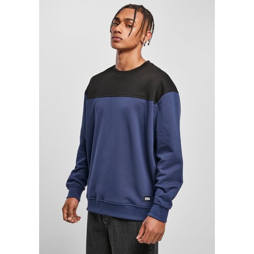 Urban Classics Crewneck top block dark blue/black Slike