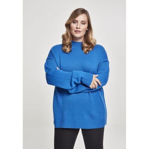 Urban Classics ladies oversize turtleneck sweater brightblue Slike