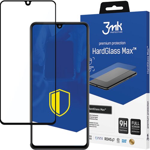 3mk SAMSUNG GALAXY A41 BLACK - HARDGLASS MAX, (22004517) Slike