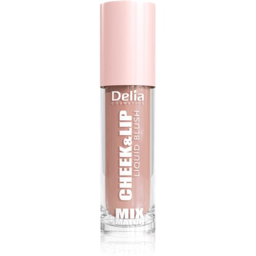 Delia Cosmetics Mix&amp;amp;Match Cheek &amp;amp; Lip Liquid Blush tekoče rdečilo za ustnice in lica odtenek 01 4 ml Slike