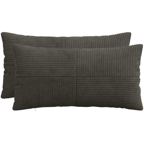  Presvlaka za jastuk 2 pcs ALMELO Antracit 40 x 80 cm Kord Cene