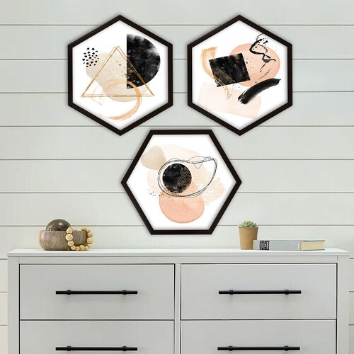 Wallity Uokvirena slika 6GEN17765, 35x35 cm, 3 dijela Cene
