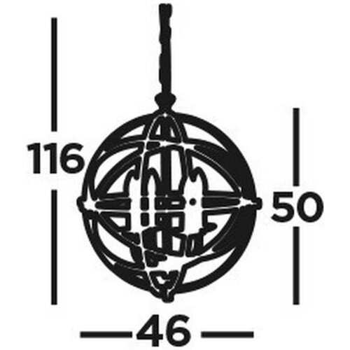 Searchlight VISEČA SVETILKA Orbit 45 cm E14 Slike
