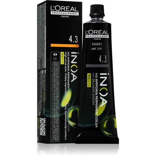 L´Oréal Paris Inoa permanentna barva za lase brez amoniaka odtenek 4.3 60 ml Cene
