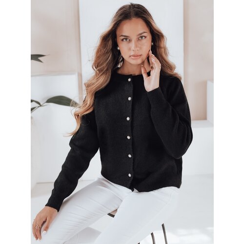 DStreet Damski sweter zapinany SELINA czarny Slike