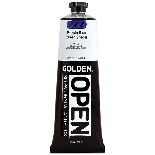  GOLDEN OPEN akrilna boja koja se sporo su&amp;scaron;i 148 ml | Phthalocyanine Blue (Green Shade) Slike