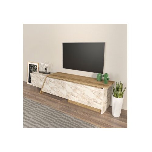 Hanah home TV komoda Zonas, 180x28,6x35 cm, Hrast Slike