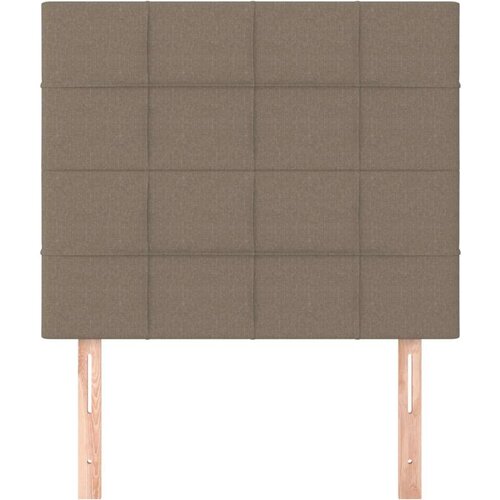  Uzglavlja 2 kom smeđesiva 100x5x78/88 cm od tkanine Slike