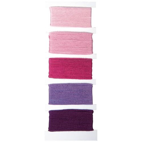RAYHER Bombažne vrvice "Stitch & Knot", roza, 5barvx10m, (20633849) Cene