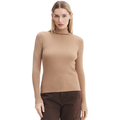 Cropp ženski džemper s visokim ovratnikom - Bež  3480W-08X