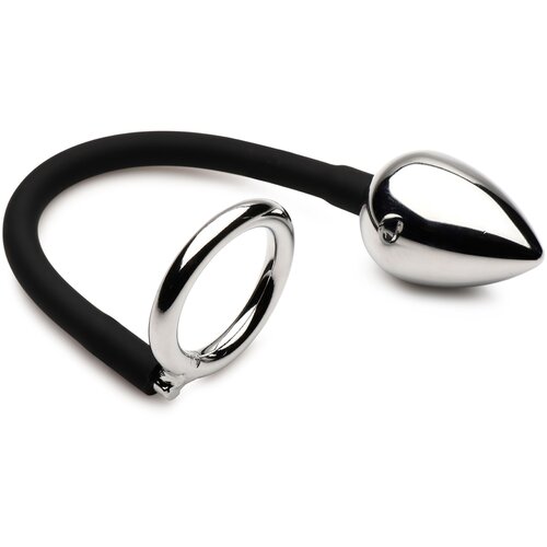 Master Series Tug + Plug Cock & Ball Ring with Anal Plug Cene