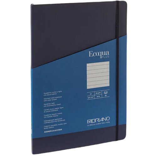  EcoquaPlus, notes, 80 lista, Fabriano, odaberite motiv A4 Dikto Tamno Plava Cene